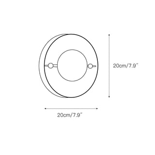 Evtala Applique Murale Moderne Minimaliste en Métal et Albâtre-Luire