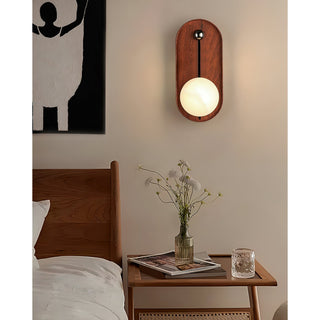 Evtala Applique Murale Moderne Minimaliste en Métal et Albâtre-Luire