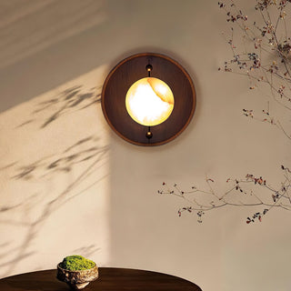 Evtala Applique Murale Moderne Minimaliste en Métal et Albâtre-Luire