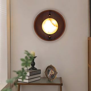 Evtala Applique Murale Moderne Minimaliste en Métal et Albâtre-Luire
