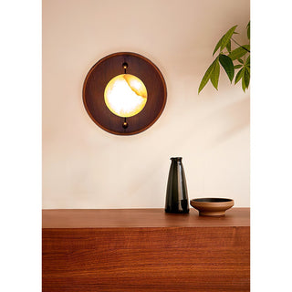 Evtala Applique Murale Moderne Minimaliste en Métal et Albâtre-Luire