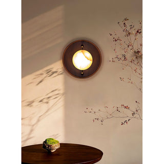 Evtala Applique Murale Moderne Minimaliste en Métal et Albâtre-Luire