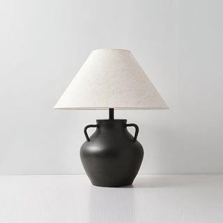 Amfora Lampe de Table en Tissu Rustique
