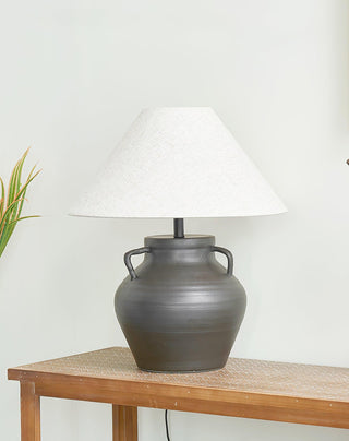 Amfora Lampe de Table en Tissu Rustique