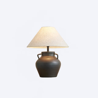 Amfora Lampe de Table en Tissu Rustique