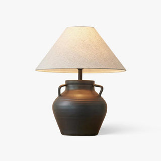 Amfora Lampe de Table en Tissu Rustique