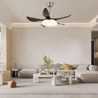 Plafonnier Ventilateur Moderne Nerra en Bois