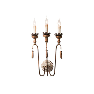 Avelaris Lampe Murale Vintage Industrielle en Bois et Métal