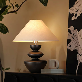 Joanne Lampe de Table en Bois Vintage