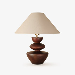 Joanne Lampe de Table en Bois Vintage
