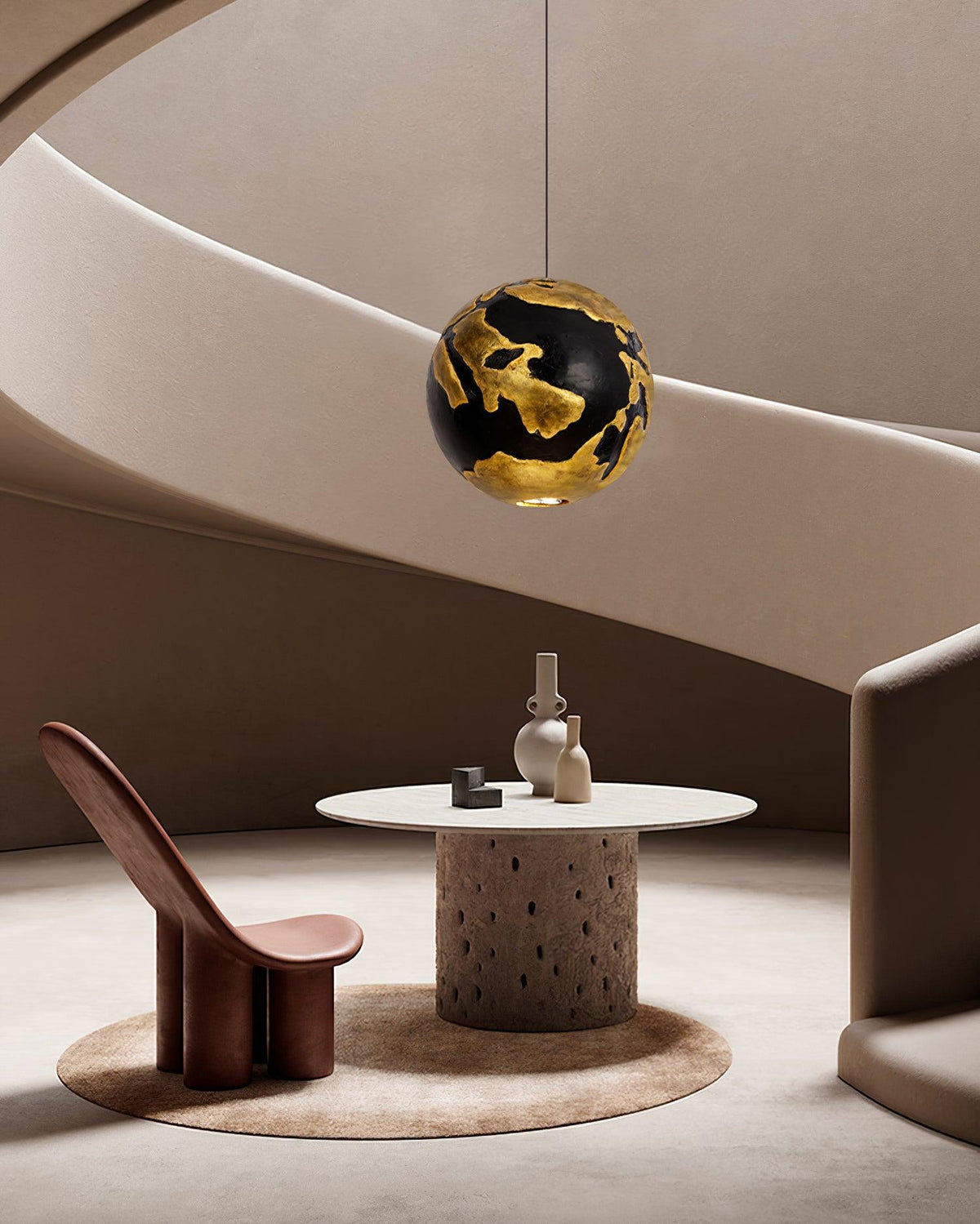 Felalis Lampe Suspendue Art Nordique Moderne en Composite