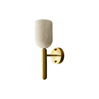 Lyphaia Applique Murale Moderne Minimaliste en Laiton et Albâtre