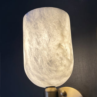 Lyphaia Applique Murale Moderne Minimaliste en Laiton et Albâtre