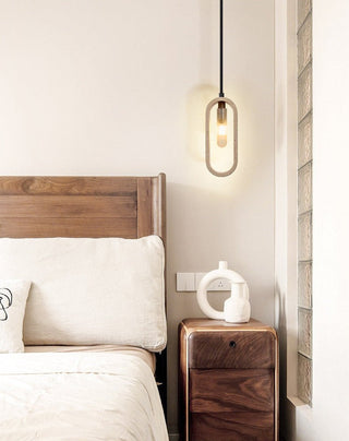Onda Travertine Pendant Light-Neutral Decor
