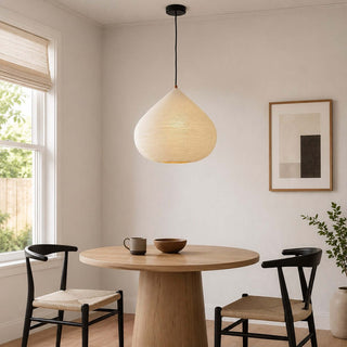 Onion Shape Paper Pendant Light-Neutral Decor