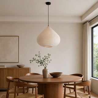 Onion Shape Paper Pendant Light-Neutral Decor