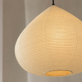Onion Shape Paper Pendant Light-Neutral Decor