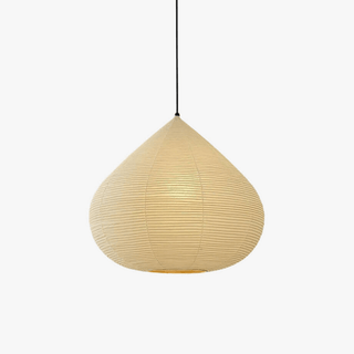 Onion Shape Paper Pendant Light-Neutral Decor