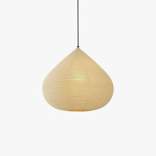 Onion Shape Paper Pendant Light-Neutral Decor