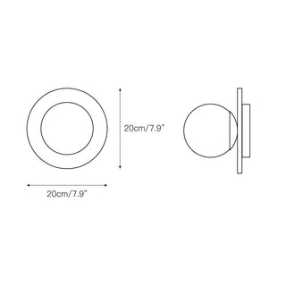 Ovyna Applique Murale Moderne Minimaliste en Verre et Onyx