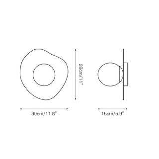 Lyvyneth Applique Murale Moderne Minimaliste en Onyx et Nopal