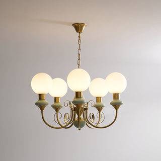 Evsolia Lustre en Verre Onyx Nordique Haut de Gamme