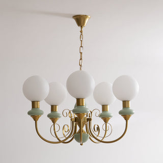 Evsolia Lustre en Verre Onyx Nordique Haut de Gamme