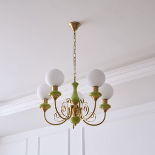 Evsolia Lustre en Verre Onyx Nordique Haut de Gamme