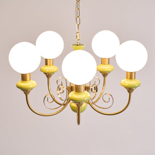 Evsolia Lustre en Verre Onyx Nordique Haut de Gamme