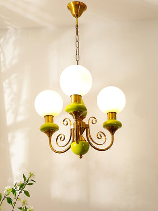 Evsolia Lustre en Verre Onyx Nordique Haut de Gamme