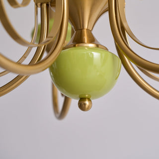 Evsolia Lustre en Verre Onyx Nordique Haut de Gamme