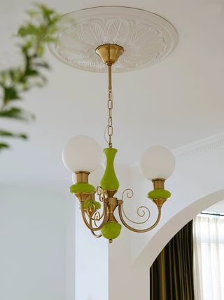 Evsolia Lustre en Verre Onyx Nordique Haut de Gamme
