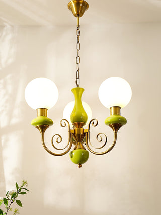 Evsolia Lustre en Verre Onyx Nordique Haut de Gamme