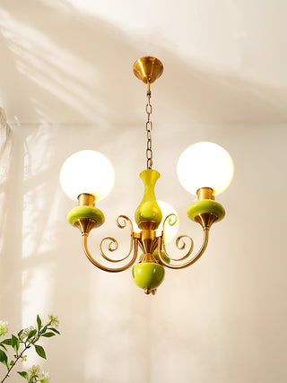 Evsolia Lustre en Verre Onyx Nordique Haut de Gamme