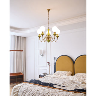 Evsolia Lustre en Verre Onyx Nordique Haut de Gamme
