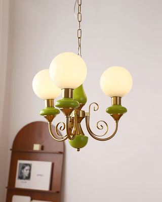 Evsolia Lustre en Verre Onyx Nordique Haut de Gamme