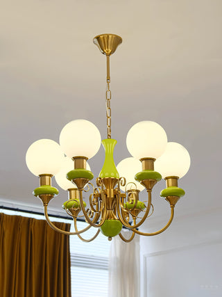Evsolia Lustre en Verre Onyx Nordique Haut de Gamme