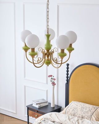 Evsolia Lustre en Verre Onyx Nordique Haut de Gamme
