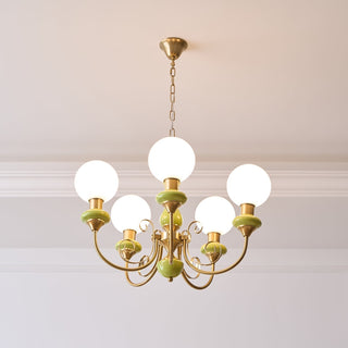 Evsolia Lustre en Verre Onyx Nordique Haut de Gamme