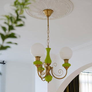 Evsolia Lustre en Verre Onyx Nordique Haut de Gamme