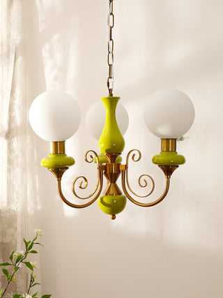 Evsolia Lustre en Verre Onyx Nordique Haut de Gamme