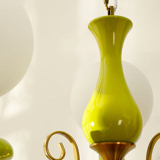 Evsolia Lustre en Verre Onyx Nordique Haut de Gamme