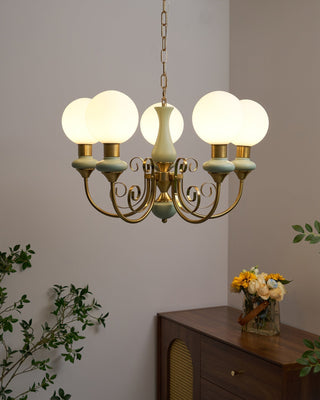Evsolia Lustre en Verre Onyx Nordique Haut de Gamme