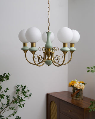Evsolia Lustre en Verre Onyx Nordique Haut de Gamme