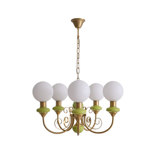 Evsolia Lustre en Verre Onyx Nordique Haut de Gamme