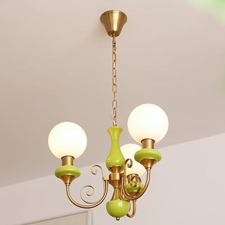 Evsolia Lustre en Verre Onyx Nordique Haut de Gamme