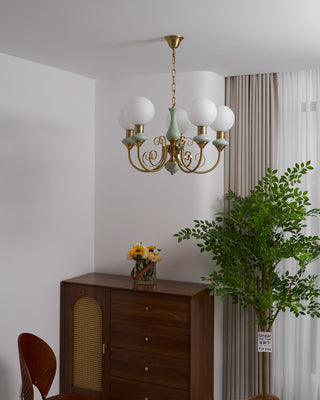 Evsolia Lustre en Verre Onyx Nordique Haut de Gamme