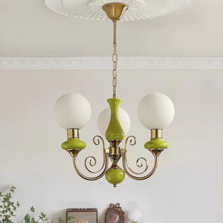 Evsolia Lustre en Verre Onyx Nordique Haut de Gamme