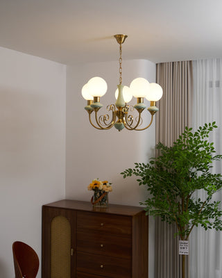 Evsolia Lustre en Verre Onyx Nordique Haut de Gamme