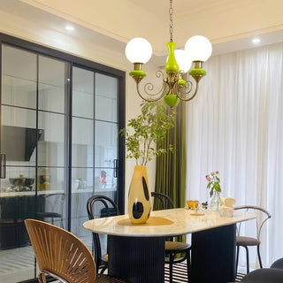 Evsolia Lustre en Verre Onyx Nordique Haut de Gamme